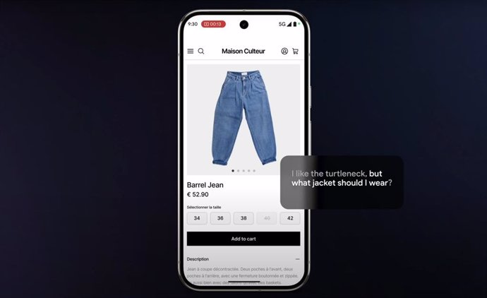 Novos recursos de compartilhamento de tela no Gemini Live