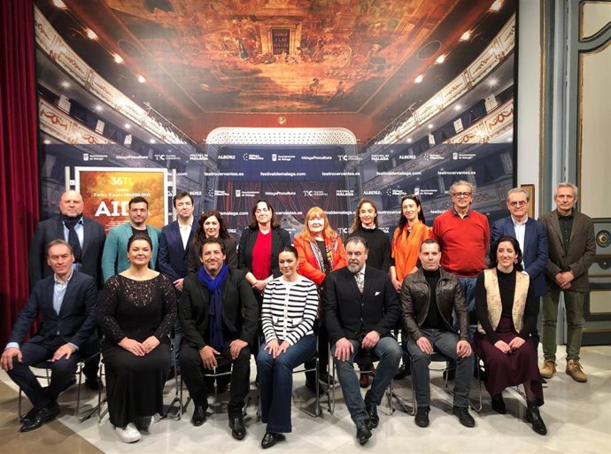Presentación de la puesta en escena de la obra maestra de Verdi que se escenifica el 7 y 9 de marzo en el marco de la 36 Temporada Lírica del teatro municipal, ciclo patrocinado por Fundación Unicaja y en el que colaboran Fundación Sando e Idealista.