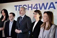 Azcón afirma que el proyecto de AWS de IA aplicada a la gestión hidráulica "va a devolver agua a Aragón"