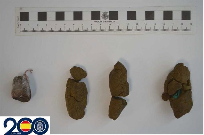 Droga incautada a la mujer detenida.