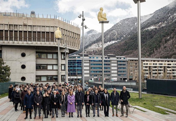 Concentración de los miembros del Gobierno y de la Administración Central con motivo del 8M el año pasado.