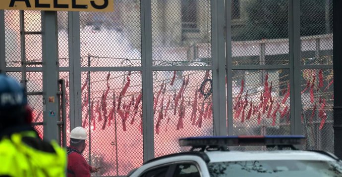 Imagen de la tercera 'mascletà' de las Fallas de 2025, a cargo de Pirotecnia Alto Palancia.