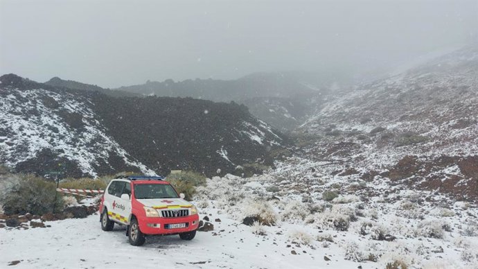 Nieve en el Parque Nacional el Teide