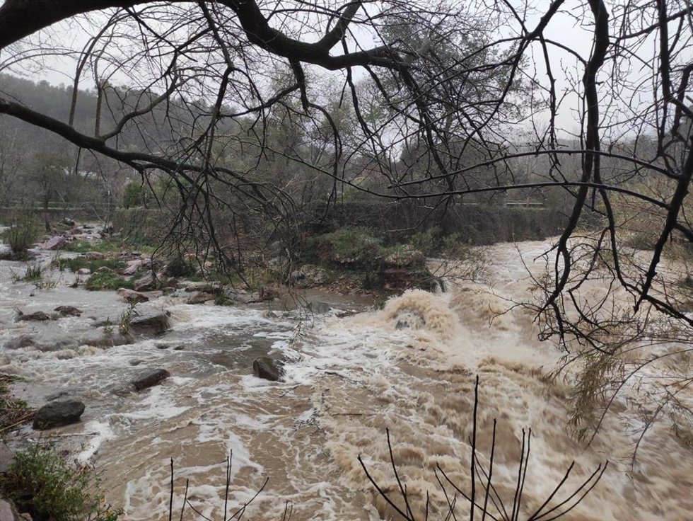 Río Veo confluyendo con barranco de Castro en la Sierra Espadán