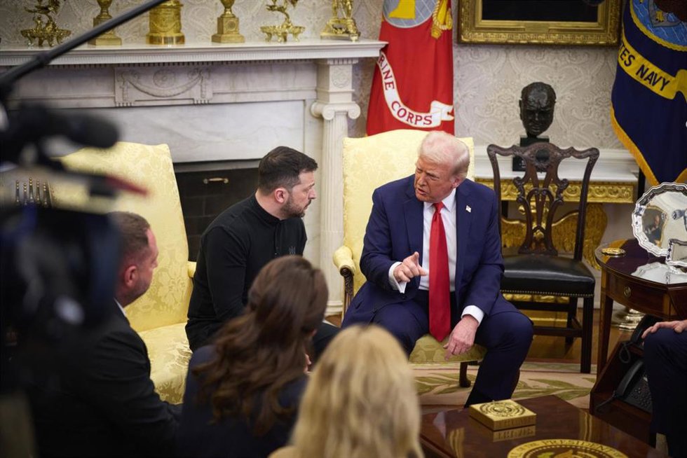El presidente de EEUU, Donald Trump, y su homólogo ucraniano, Volodimir Zelenski, en el Despacho Oval