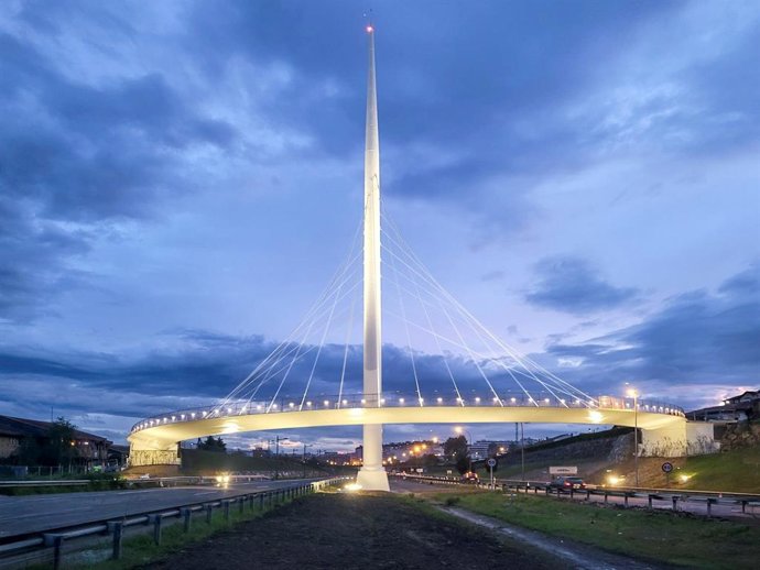 Santullano footbridge. Oviedo. Spain. 2024