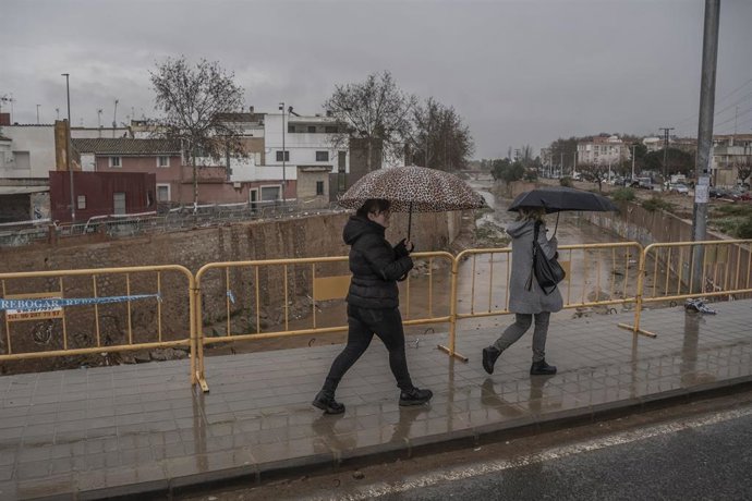Lluvias en la Zona del barranco de Catarroja