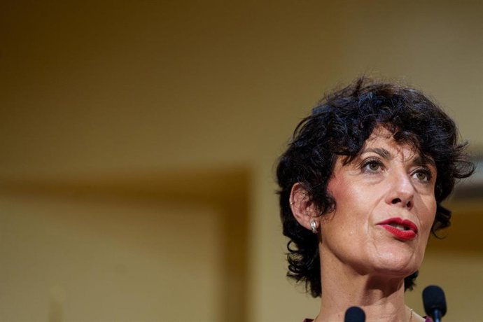 La ministra de Inclusión, Seguridad Social y Migraciones, Elma Saiz.