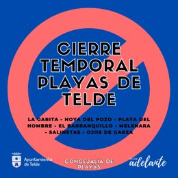 Cierre temporal de playas en Telde (Gran Canaria)