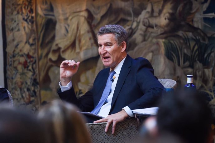 El president del PP, Alberto Núñez Feijóo