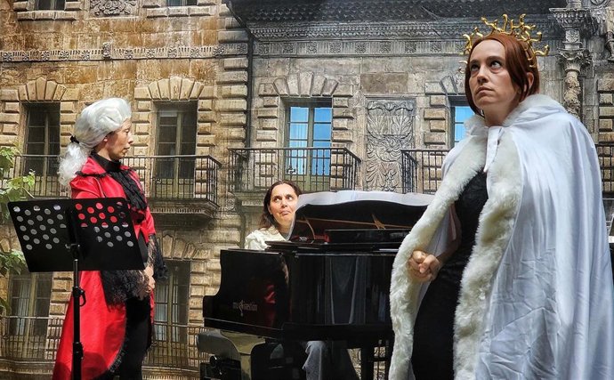 Ensayo de 'Las cortes de la muerte'  de la compañía teatral 'Susana Gudín producciones'.