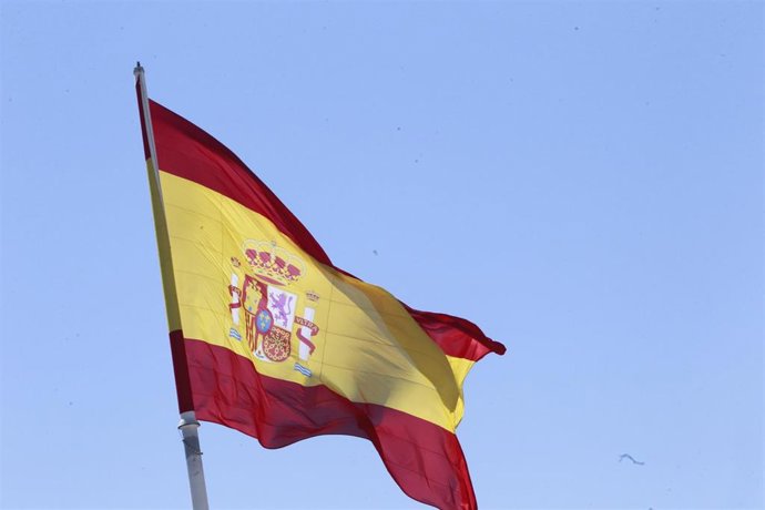 Archivo - Bandera de España.