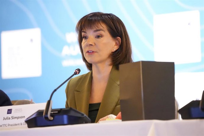 Julia Simpson en ITB Berlin.