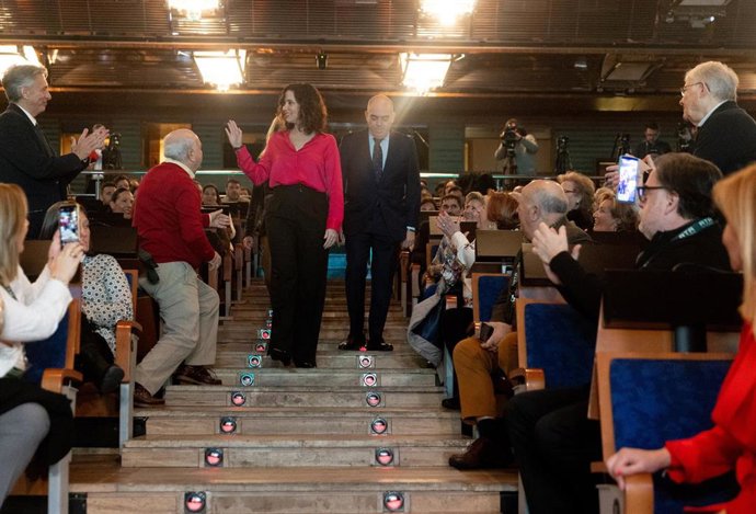 La presidenta de la Comunidad de Madrid, Isabel Díaz Ayuso, y el presidente de ATA, Lorenzo Amor, inauguran el VI Foro Emprendedores y Autónomos organizado por la Federación Nacional de Trabajadores Autónomos (ATA)