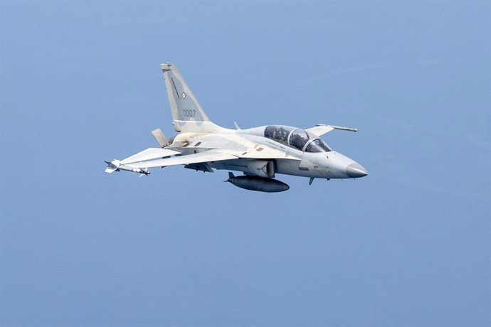 Archivo - Imagen de archivo de un caza FA-50 de la Fuerza Aérea de Filipinas.