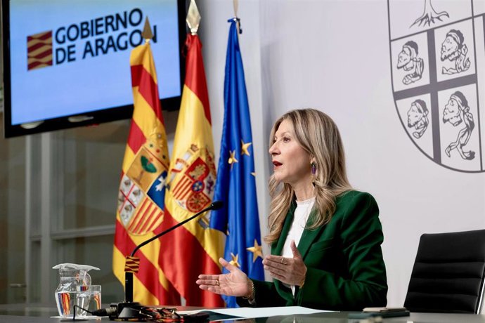 Mar Vaquero, vicepresidenta del Gobierno de Aragón.