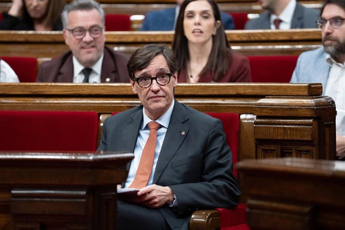 Archivo - El presidente de la Generalitat de Catalunya, Salvador Illa