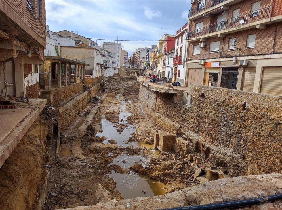 Archivo - Imagen de la localidad valenciana de Chiva tras la dana del 29 de octubre de 2024.