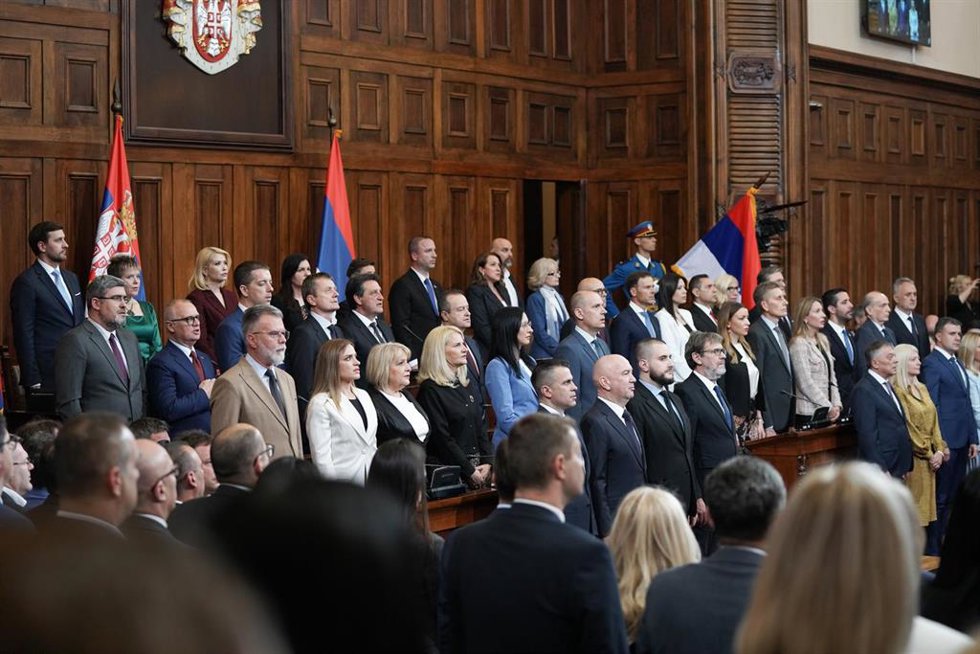 Archivo - Imagen de archivo del Parlamento de Serbia.