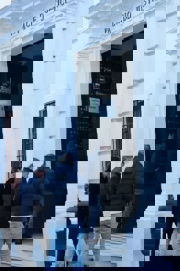 El alcalde de Mairena del Alcor a su llegada al juzgado