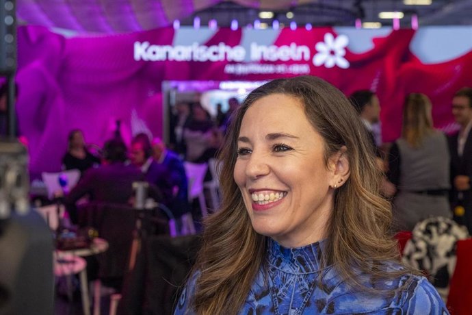 La consejera de Turismo de Canarias, Jéssica de León, en la ITB de Berlín