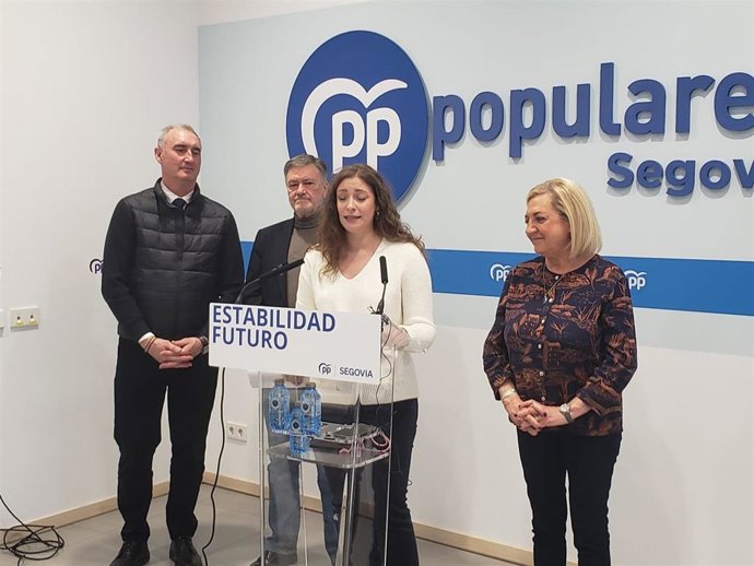 La Vicesecretaria De Sanidad Y Educación, Ester Muñoz, Durante Su Intervención Hoy En Segovia.
