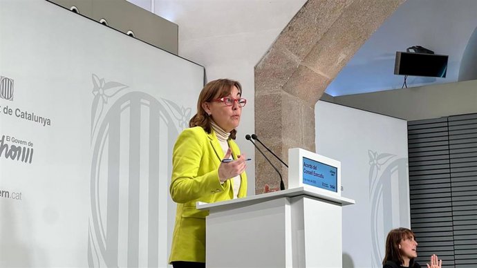 La consellera de Territorio, Vivienda y Transición Ecológica y portavoz de la Generalitat, Sílvia Paneque, en una rueda de prensa tras el Consell Executiu