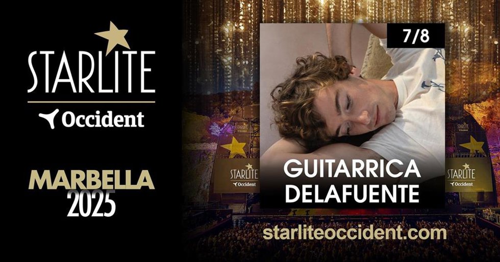 Imagen promocional del concierto de Guitarricadelafuente en Starlite Occident, en Marbella.