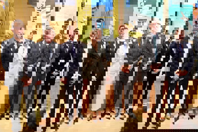 El alcalde de Palma, Jaime Martínez, este martes en la ITB de Berlín.