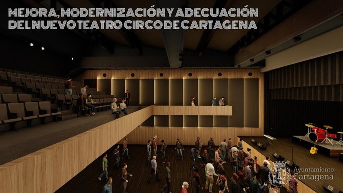Recreación del interior del Nuevo Teatro Circo