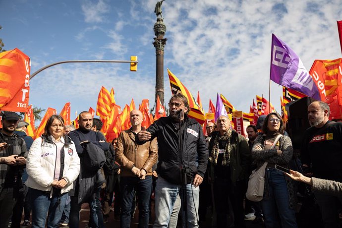 El secretari general de la UGT de Catalunya, Camil Ros