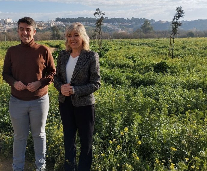 Gómez y Romero en los Llanos del Cristo, en Puente Genil.