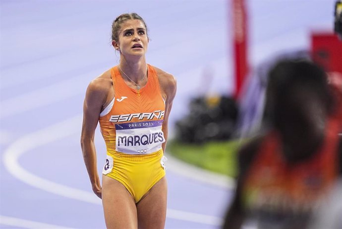 Archivo - La atleta española Águeda Marqués, durante los Juegos Olímpicos de París 2024.
