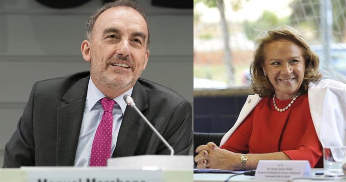 Archivo - Manuel Marchena y Concha Yoldi.