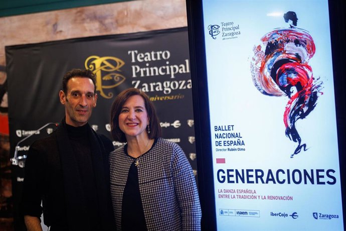 El director del Ballet Nacional de España, Rubén Olmo, presenta "Generaciones" con la consejera municipal de Cultura, Sara Fernández