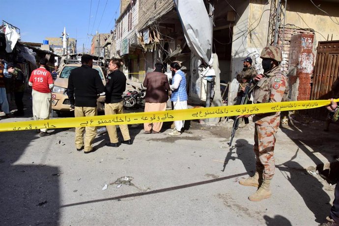 Imagen de archivo de un atentado con coche bomba en Quetta, Pakistán.
