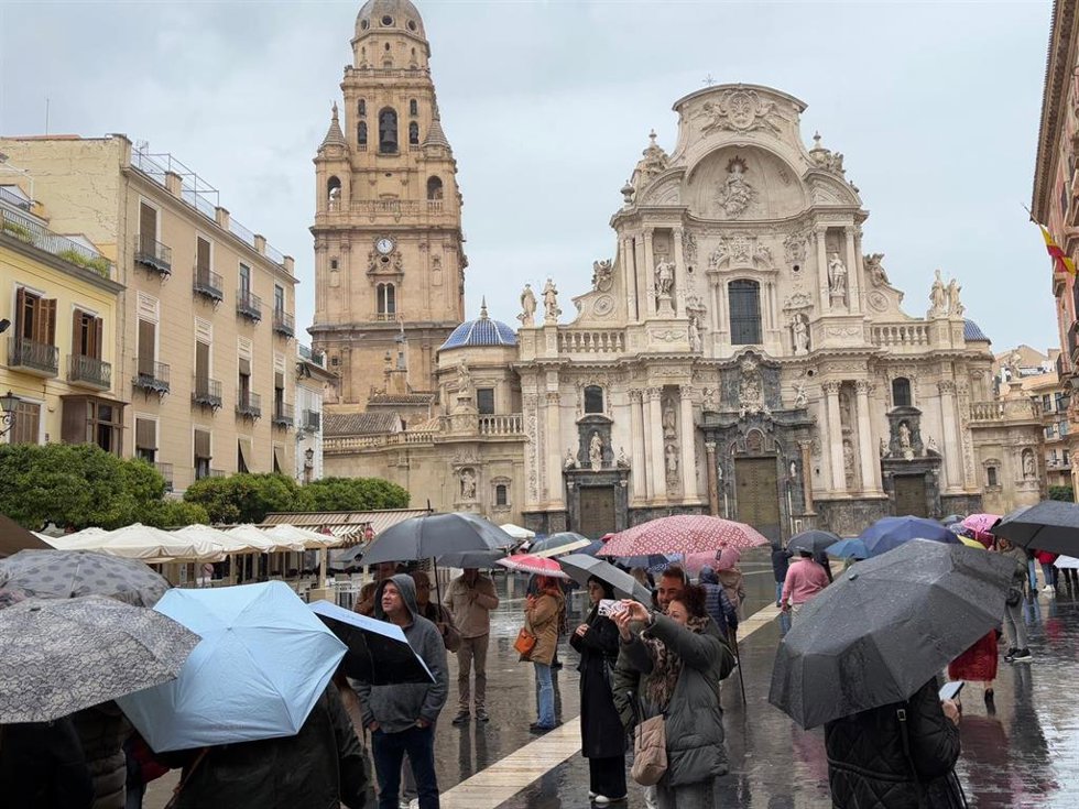 La Región de Murcia está en aviso amarillo por lluvias este miércoles