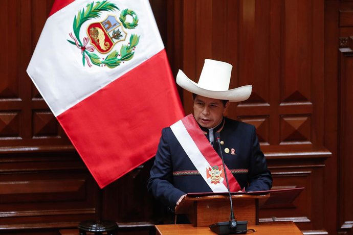Archivo - Arquivo - Ex-presidente peruano Pedro Castillo