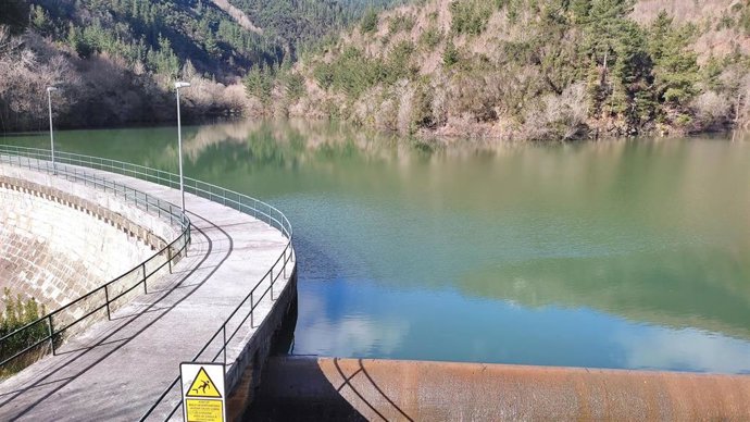 Embalse de Zollo, en Arrankudiaga (Bizkaia)