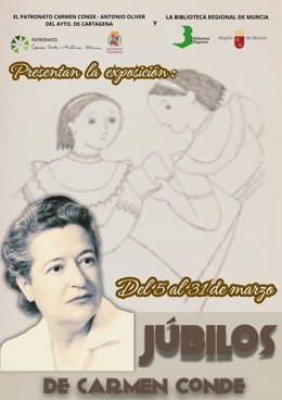 Cartel de la exposición de homenaje a Carmen Conde.
