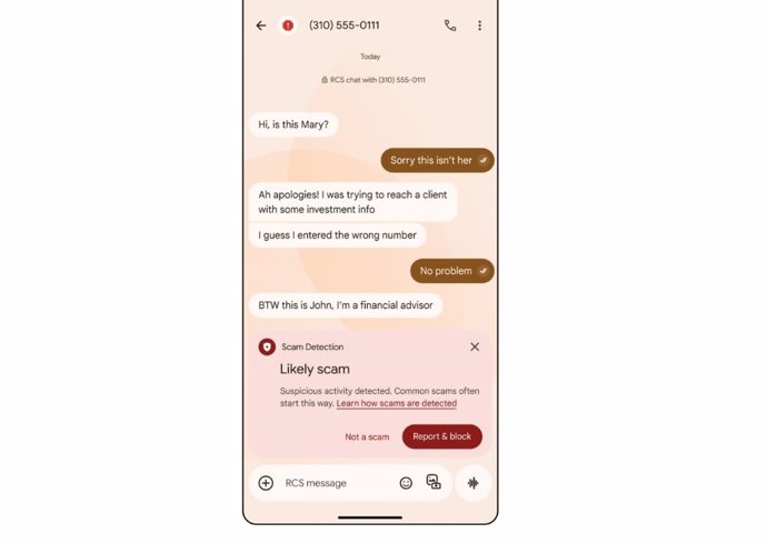 Interface de detecção de mensagens fraudulentas com IA