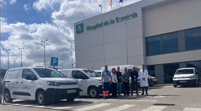 Área Sanitaria Serranía de Málaga renueva la flota completa de transporte de material de sus centros sanitarios
