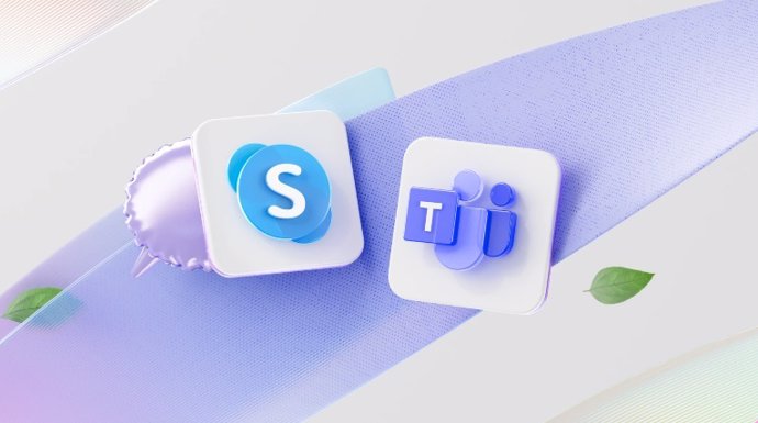 Ícones para os serviços Skype e Teams da Microsoft