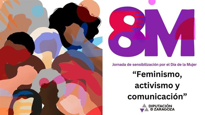 Cartel de la jornada de la DPZ con motivo del Día Internacional de la Mujer.