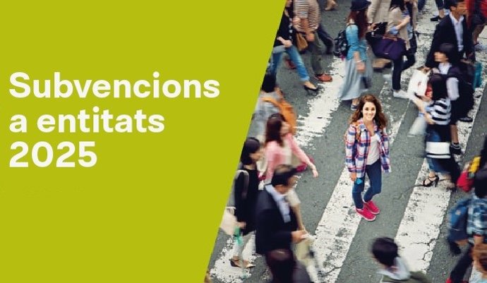 Cartel informativo de las subvenciones a entidades del Tercer Sector Social de la provincia de Barcelona