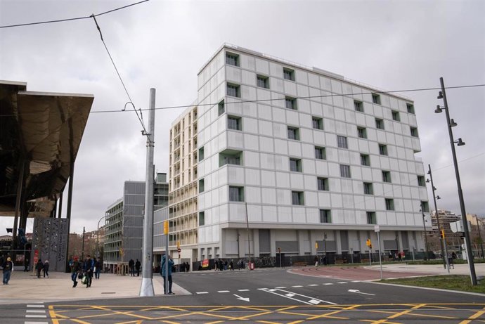 Nuevo edificio de viviendas de la Illa Glòries, que será habitable a partir de este verano