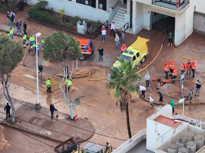 Policía Local de Telde (Gran Canaria) registra 80 llamadas por inundaciones y crecidas de barrancos por las lluvias