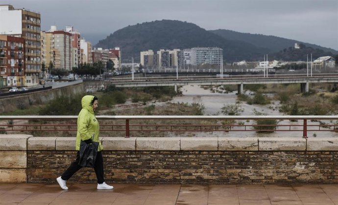 Imagen del temporal de lluvia en la Comunitat Valenciana. 