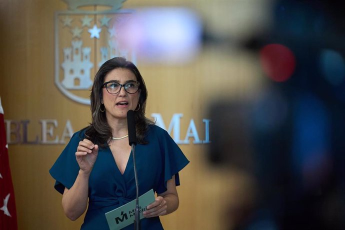 Archivo - La portavoz de Más Madrid en la Asamblea, Manuela Bergerot.