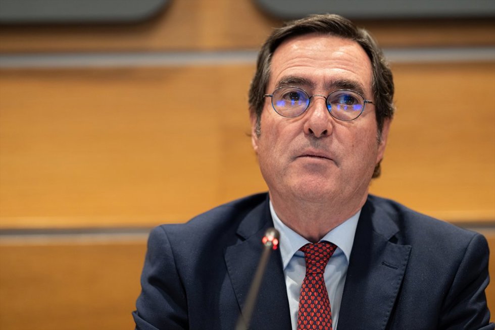El presidente de la CEOE, Antonio Garamendi